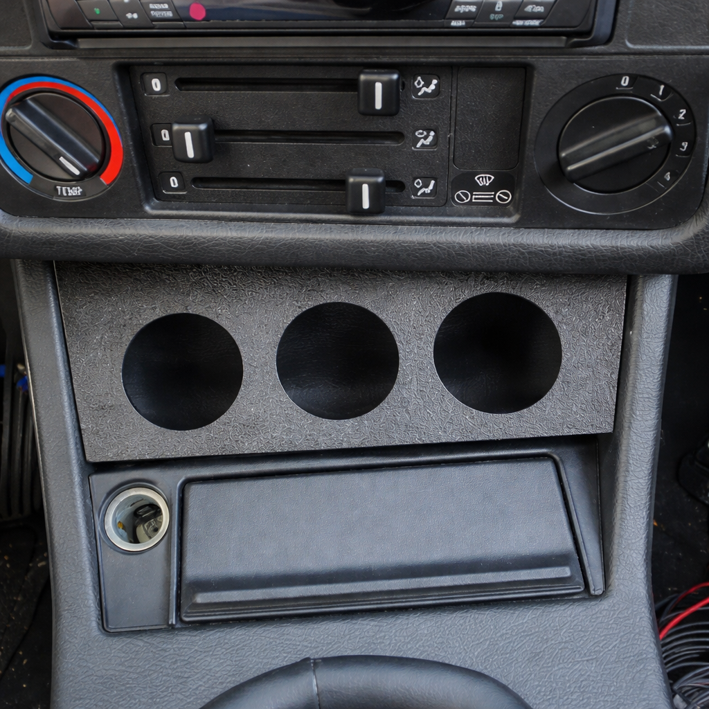 BMW E30 — Triple Center Console Gauge Pod