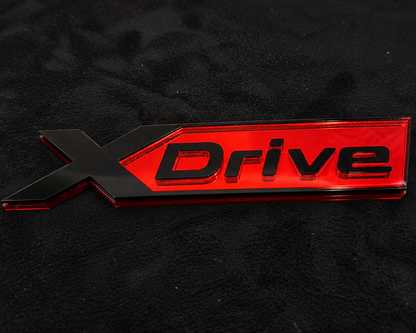 Bmw XDrive Acrulic Mirror badge