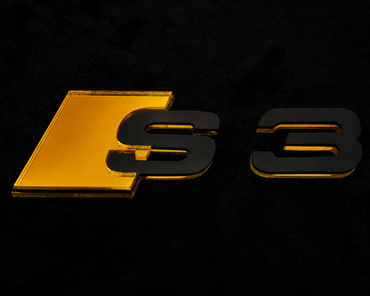 Audi S series Mirror Rear Badge