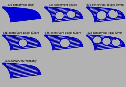 BMW E36 — Center Vent Gauge Pod
