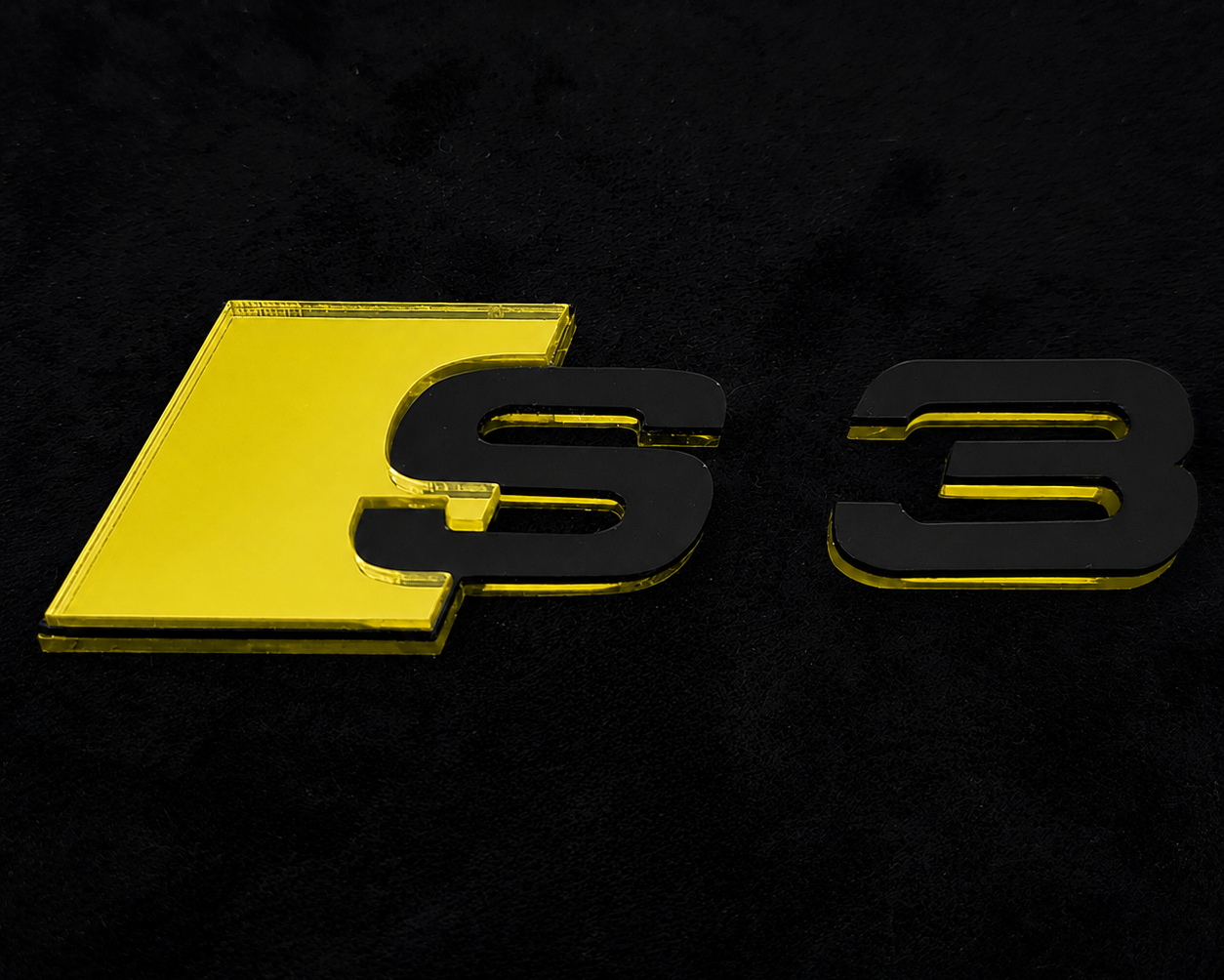 Audi S series Mirror Rear Badge