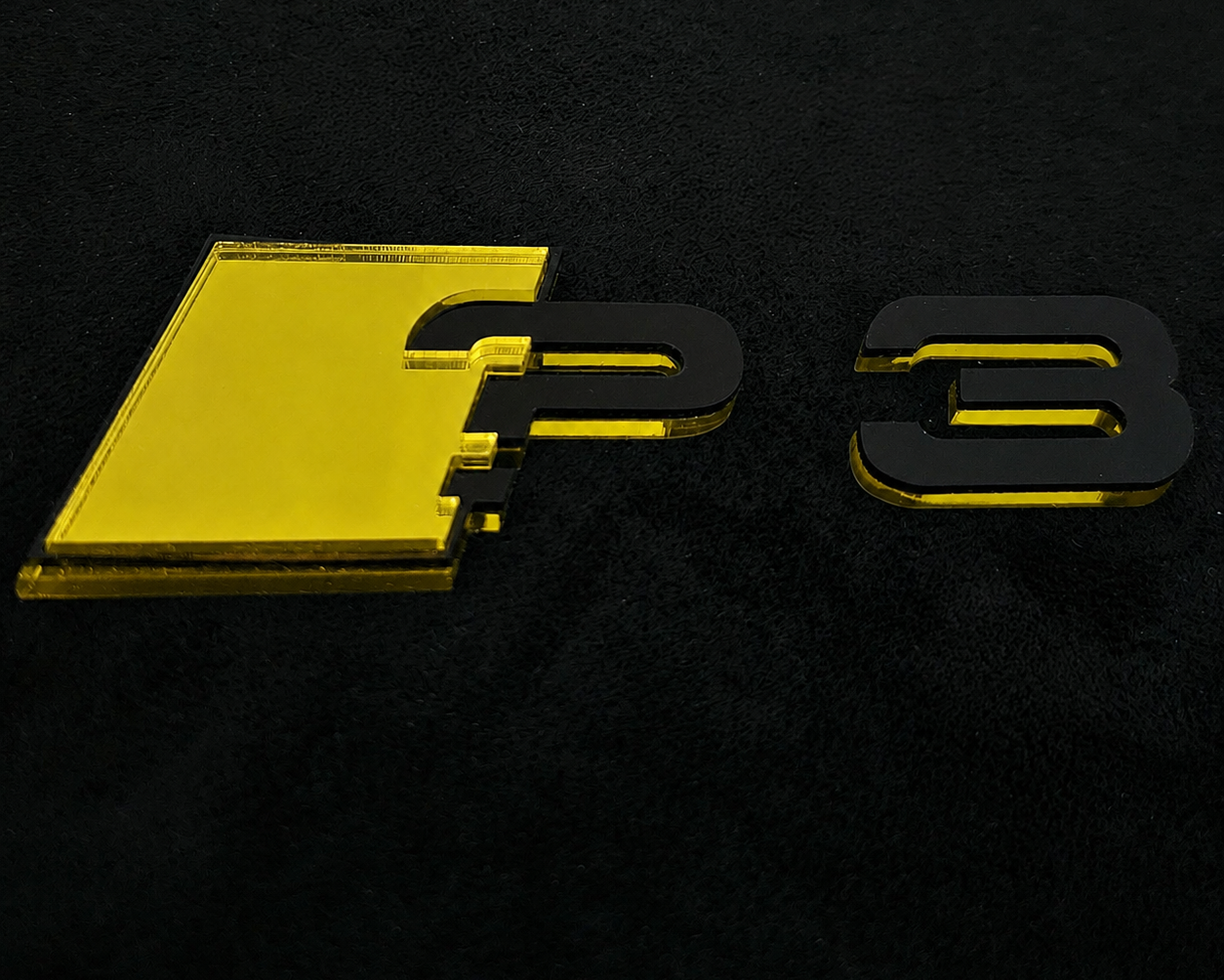 Audi ? series Mirror Rear Badge