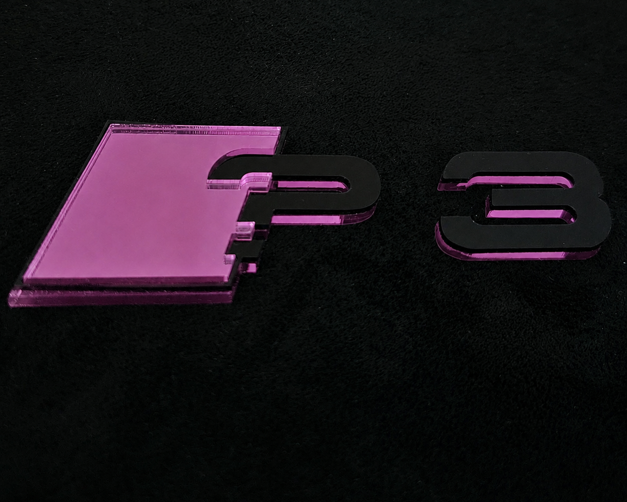 Audi ? series Mirror Rear Badge