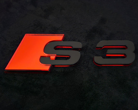 Audi S series Mirror Rear Badge