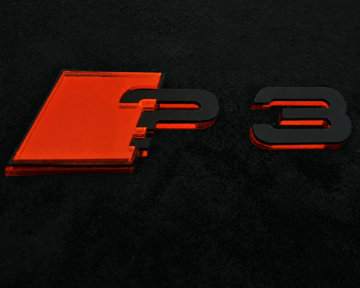 Audi ? series Mirror Rear Badge