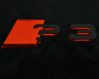 Audi ? series Mirror Rear Badge