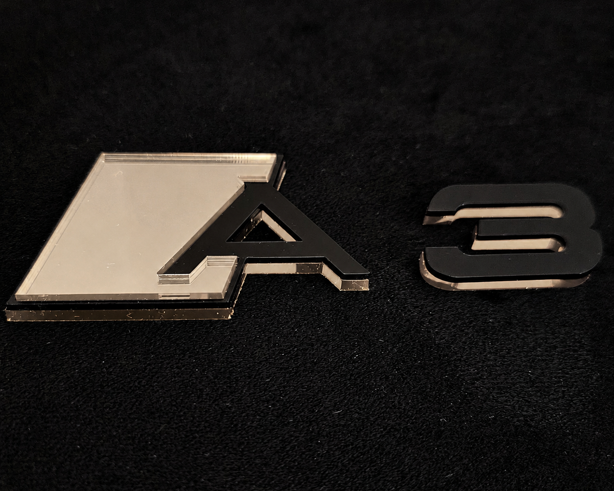 Audi A series Mirror Rear Badge