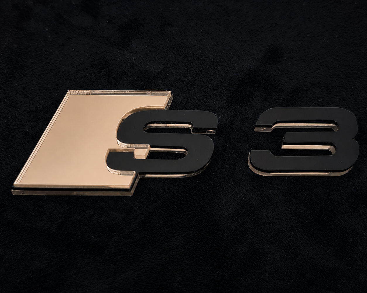 Audi S series Mirror Rear Badge