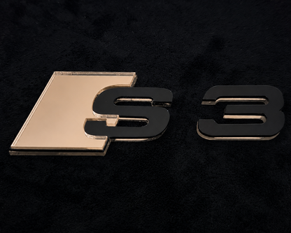 Audi S series Mirror Rear Badge