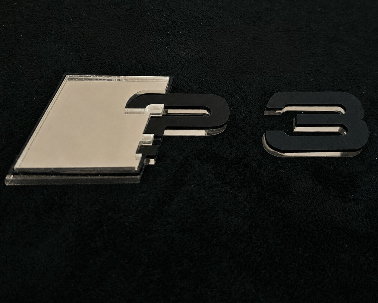 Audi ? series Mirror Rear Badge